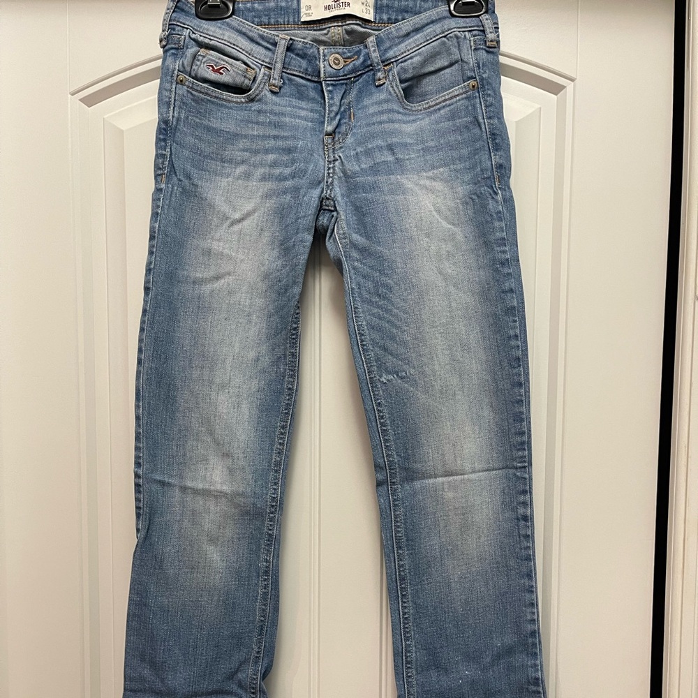 Hollister Light Blue Women's Wide Leg Jeans size 0R
